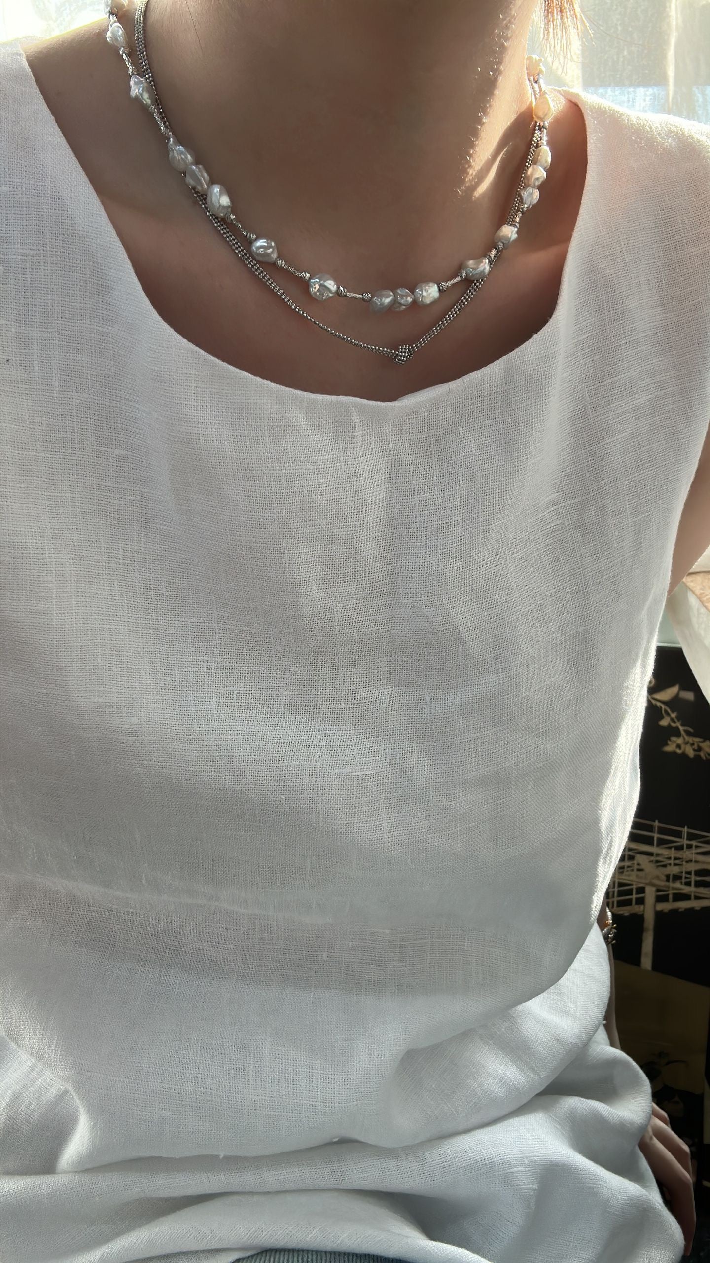 （A250208743)混合碎銀子項鍊