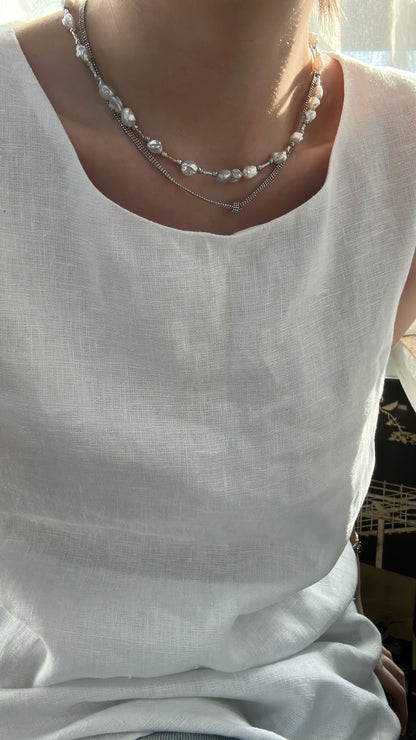 （A250208743)混合碎銀子項鍊