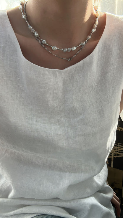 （A250208743)混合碎銀子項鍊