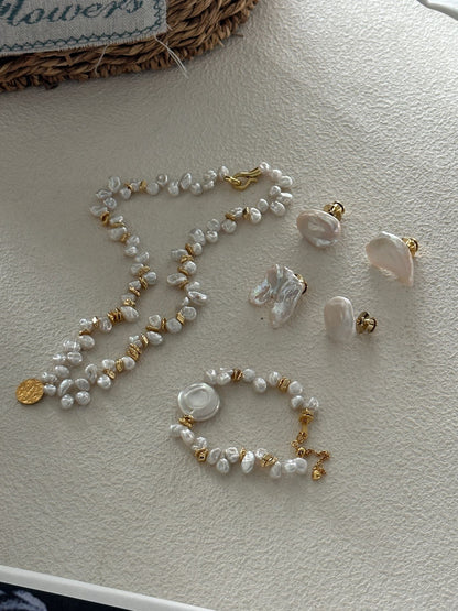 （A260313665)圓盤keshi手鏈