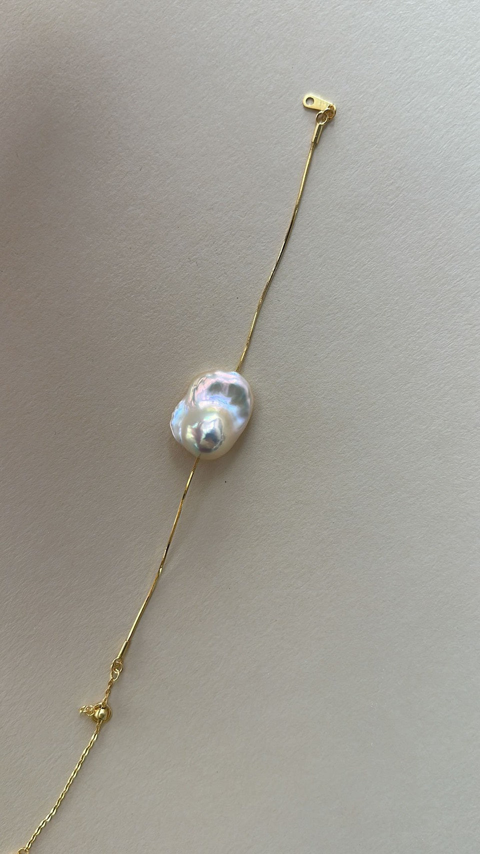 (A260519827)金色蛇骨巴洛克手鏈